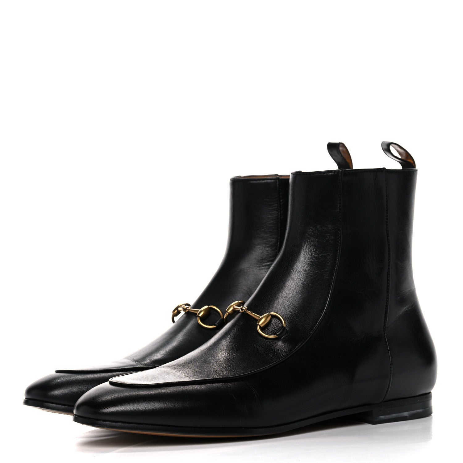 Gucci Malaga Kid Womens Jordaan Ankle Boots 40 Black 3 of 12