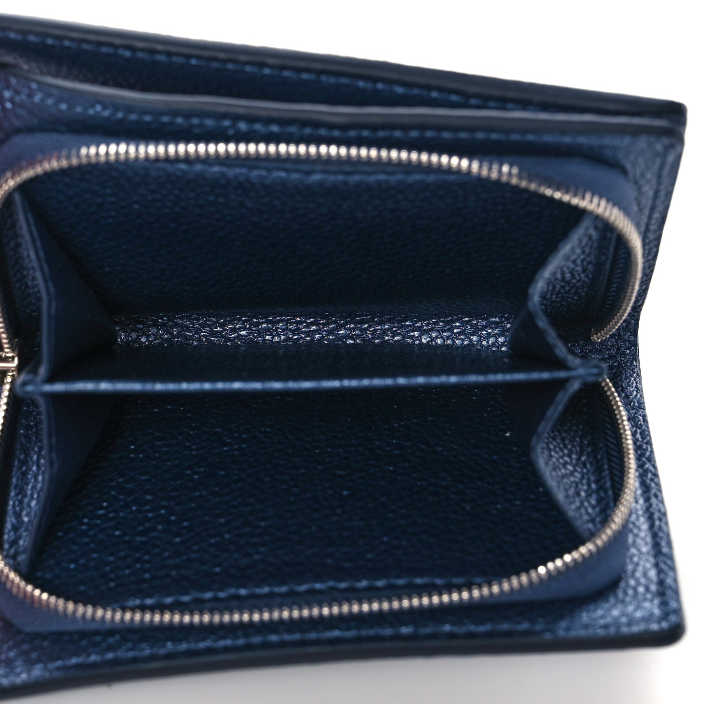 Metallic Empreinte Clea Wallet Navy Nacre