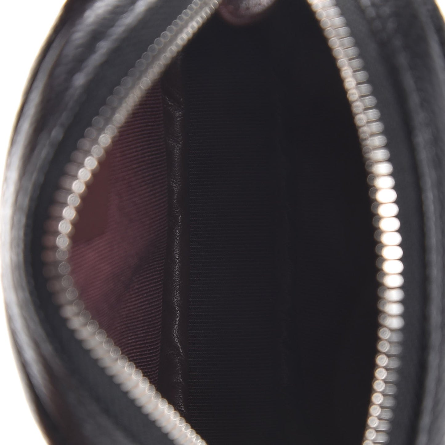 Caviar Quilted Zip Around Classic Coin Purse Black