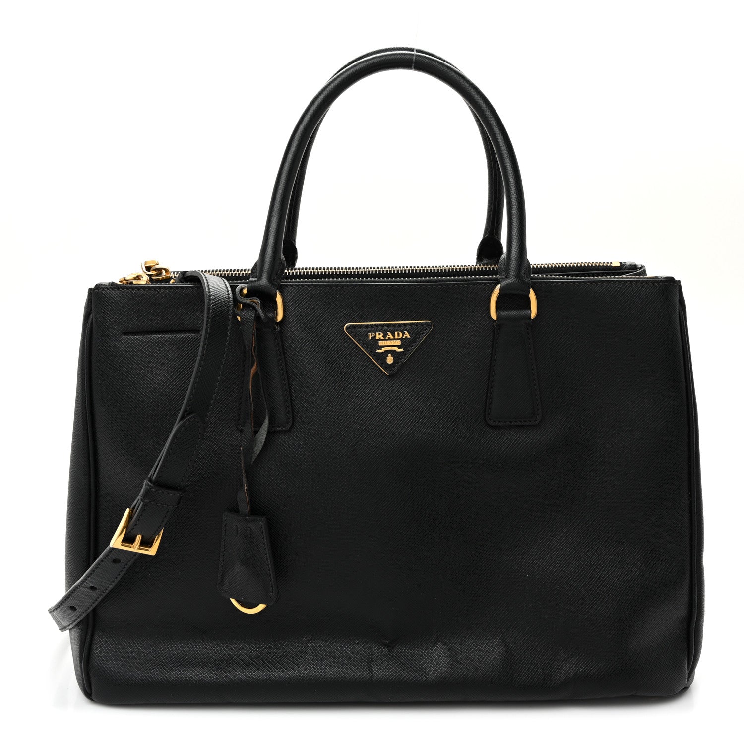Prada Saffiano Lux Medium Galleria Double Zip Tote Black 1 of 11