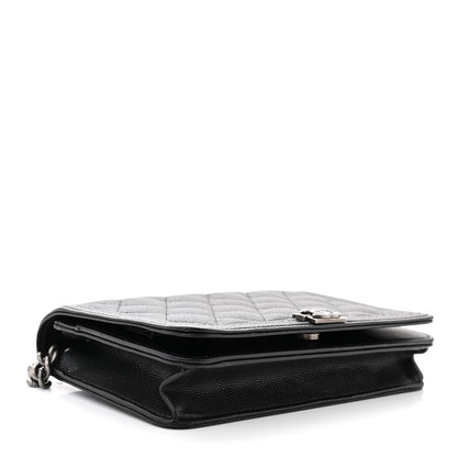 Chanel Caviar Quilted Boy Wallet On Chain WOC Black 4 of 12