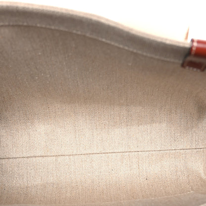 Chloe Cotton Calfskin Medium Woody Ribbon Tote White Brown 4 of 9