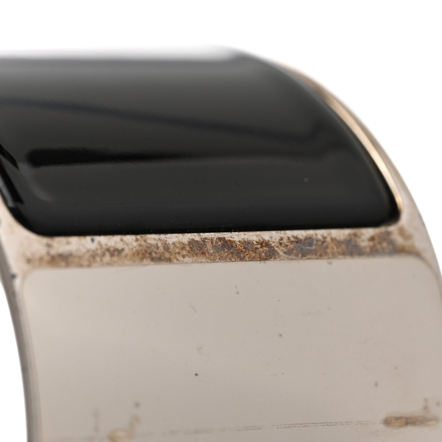 Enamel Extra Wide Clic Clac H Bracelet PM Black