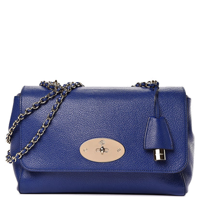 Mulberry Classic Grain Medium Lily Flap Neon Blue 1 of 10