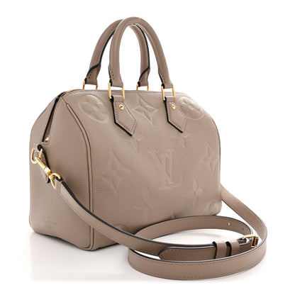 Louis Vuitton Empreinte Monogram Giant Speedy Bandouliere 25 Tourterelle 3 of 9