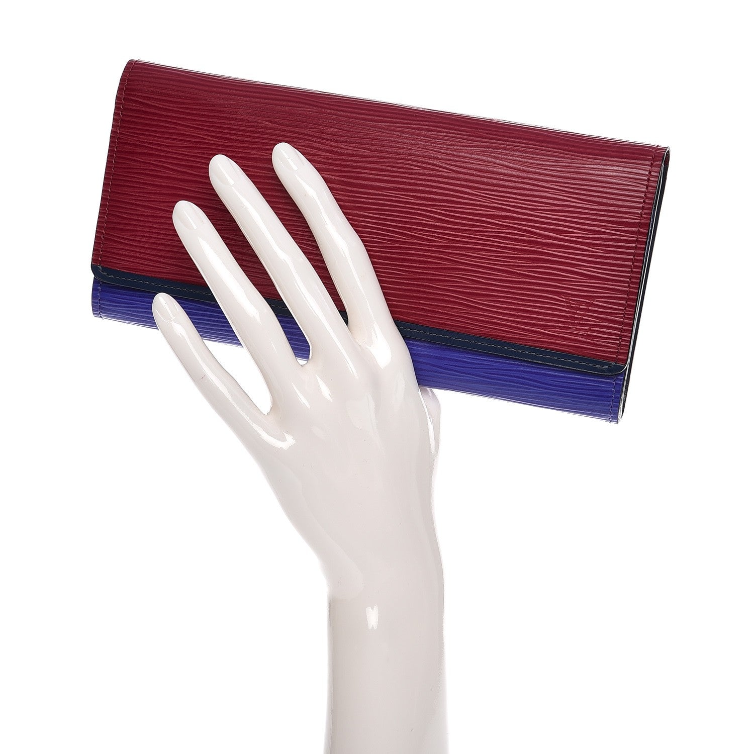 Louis Vuitton Electric Epi Flore Wallet Tri-Color Fuchsia 2 of 7