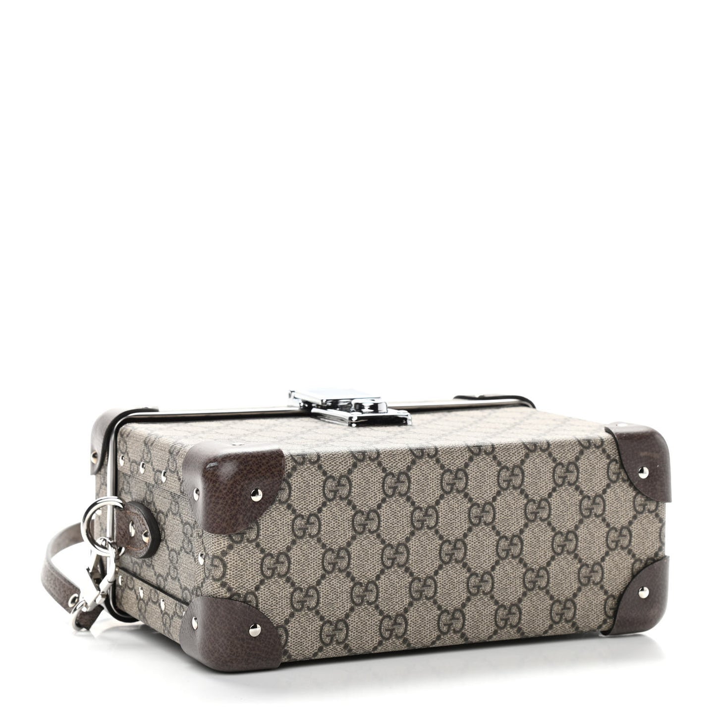 GG Supreme Monogram Globe-Trotter Beauty Case Brown