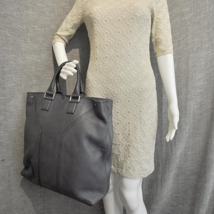 Saint Laurent Leather Shopping Tote 2 of 10