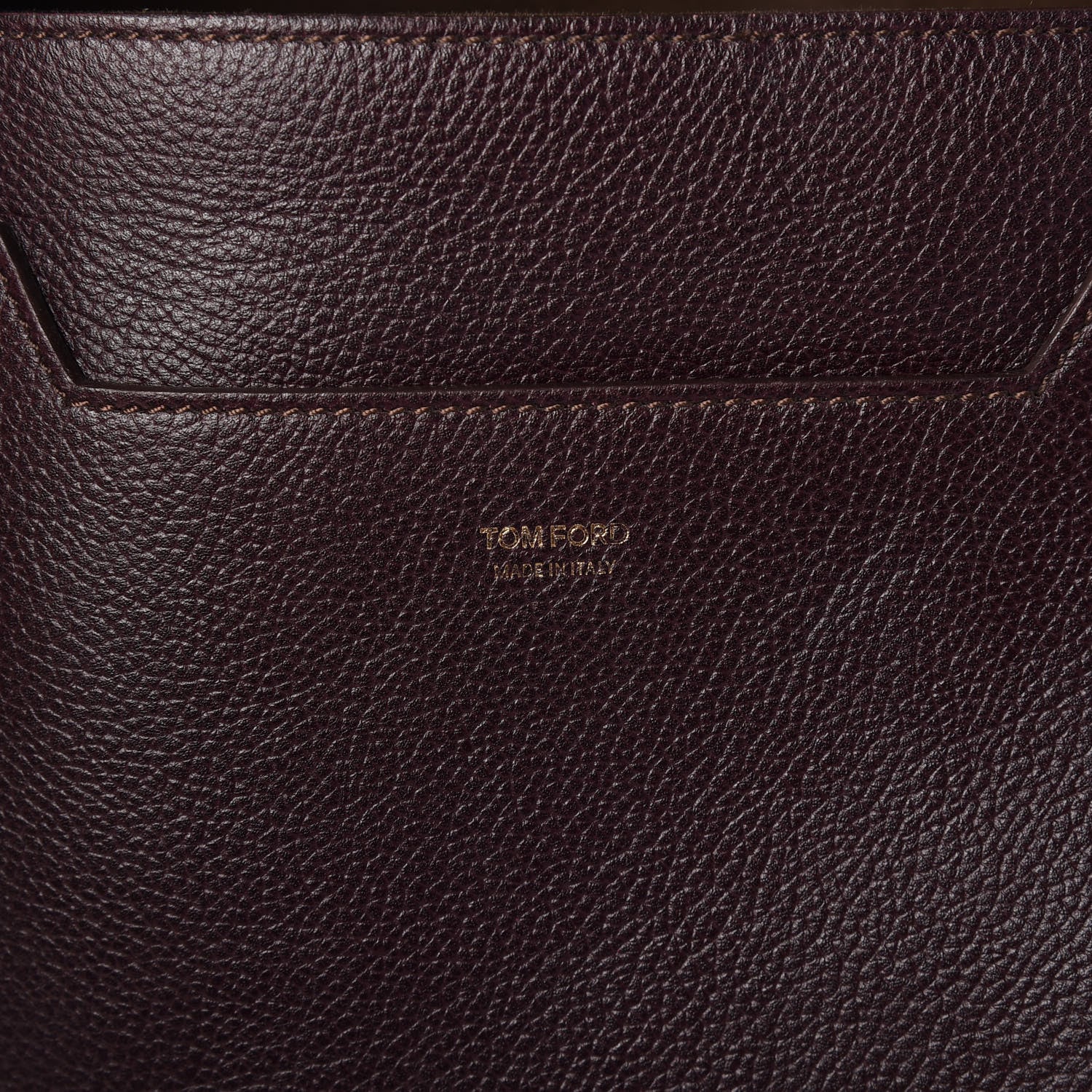 Tom Ford Pebbled Calfskin Medium Jennifer Crossbody Bag Wine 6 of 8