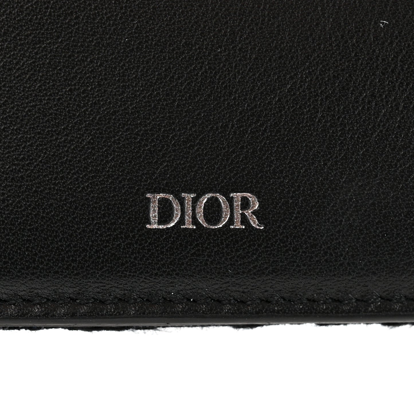 Oblique Jacquard Bi-Fold Wallet Black