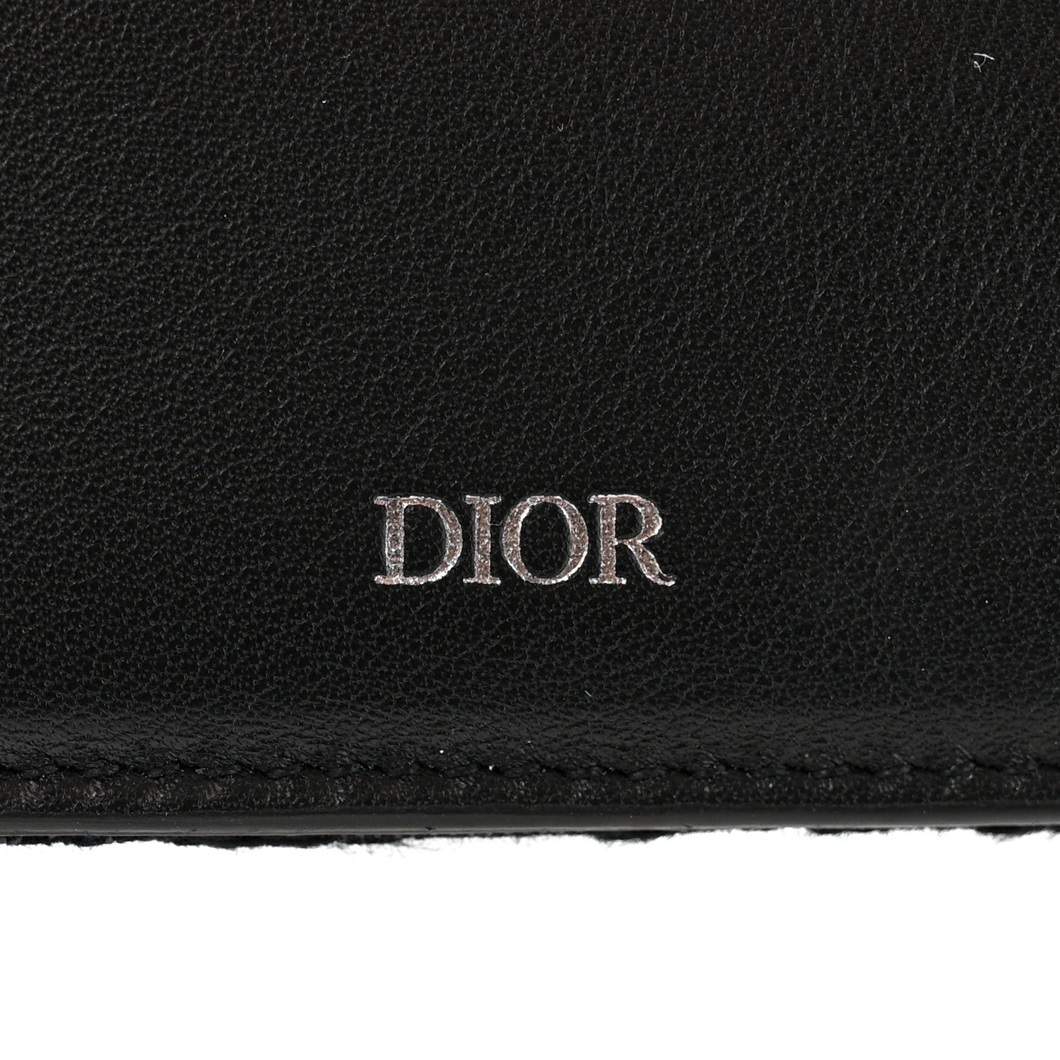 Christian Dior Oblique Jacquard Bi-Fold Wallet Black 6 of 7