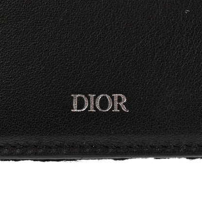 Christian Dior Oblique Jacquard Bi-Fold Wallet Black 6 of 7