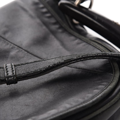 Saint Laurent Lambskin Horn Messenger Bag Black 15 of 17