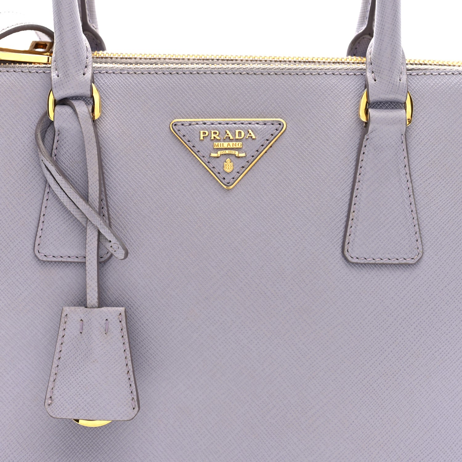 Prada Saffiano Lux Small Galleria Double Zip Tote Light Purple