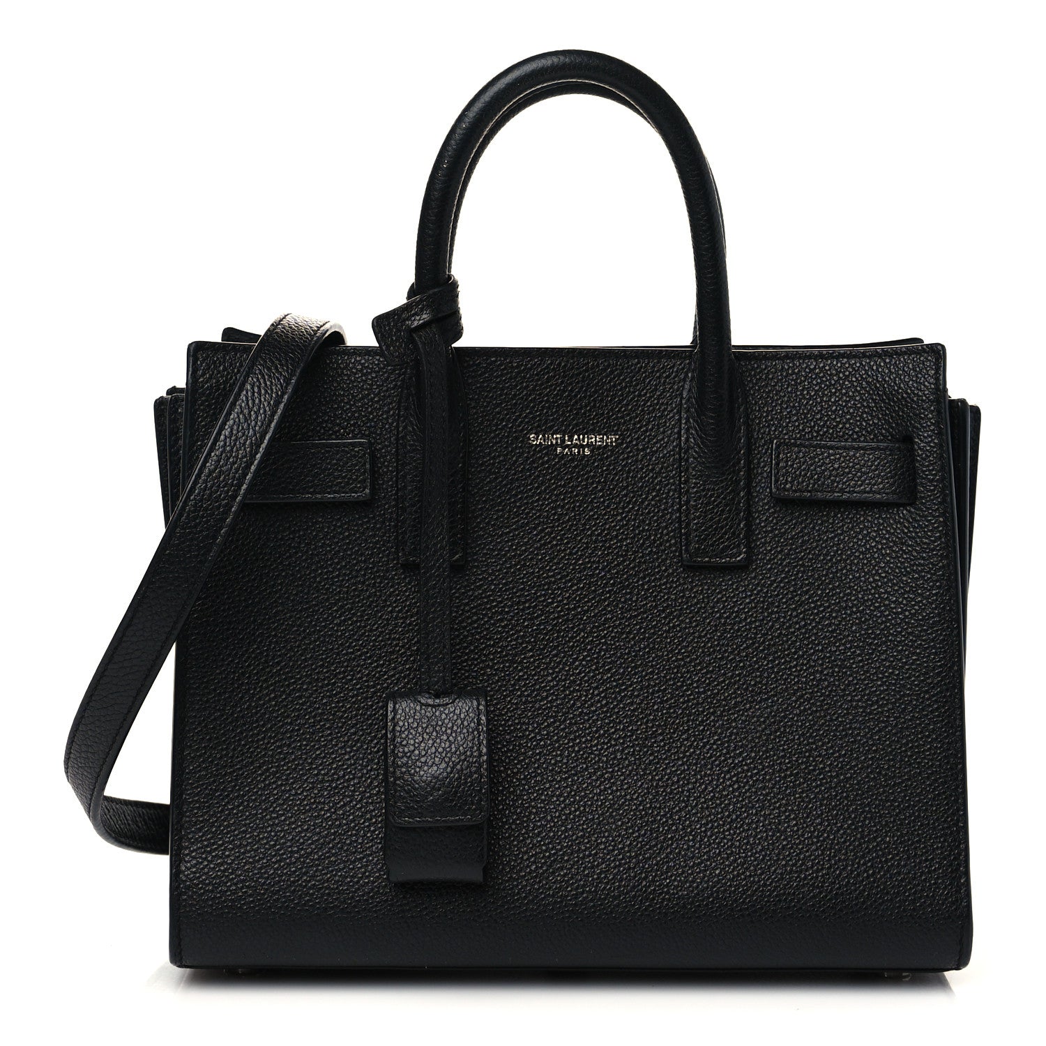 Saint Laurent Grained Calfskin Nano Sac De Jour Black 1 of 7