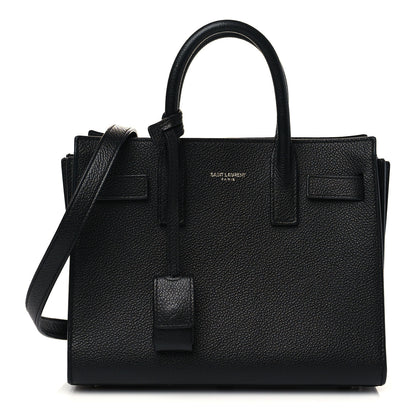 Saint Laurent Grained Calfskin Nano Sac De Jour Black 1 of 7