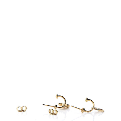 Louis Vuitton Brass Blooming Earrings Gold 3 of 4