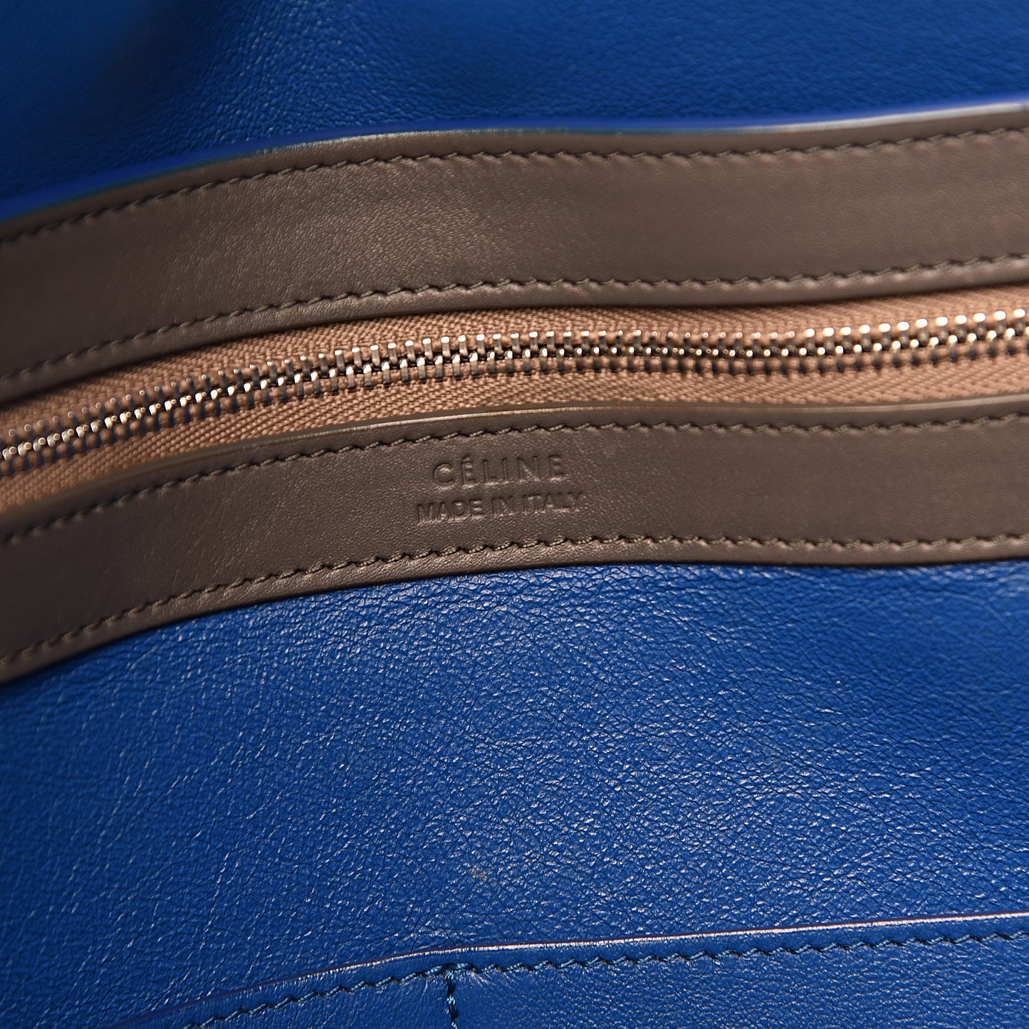 Smooth Calfskin Small Tassel Cabas Phantom Gray Blue