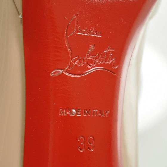 Christian Louboutin Patent New Simple 120 Pumps 39 Nude 1 of 1