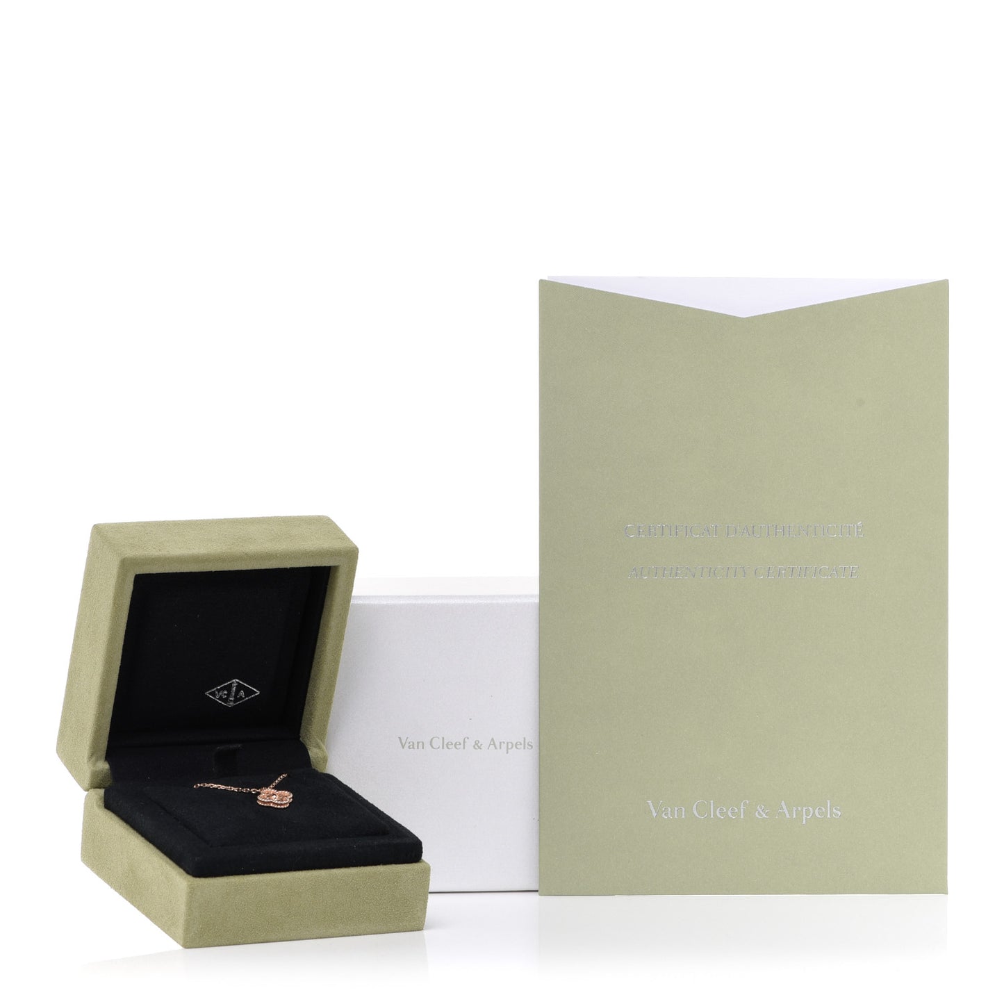 18K Rose Gold Sweet Alhambra Pendant Necklace