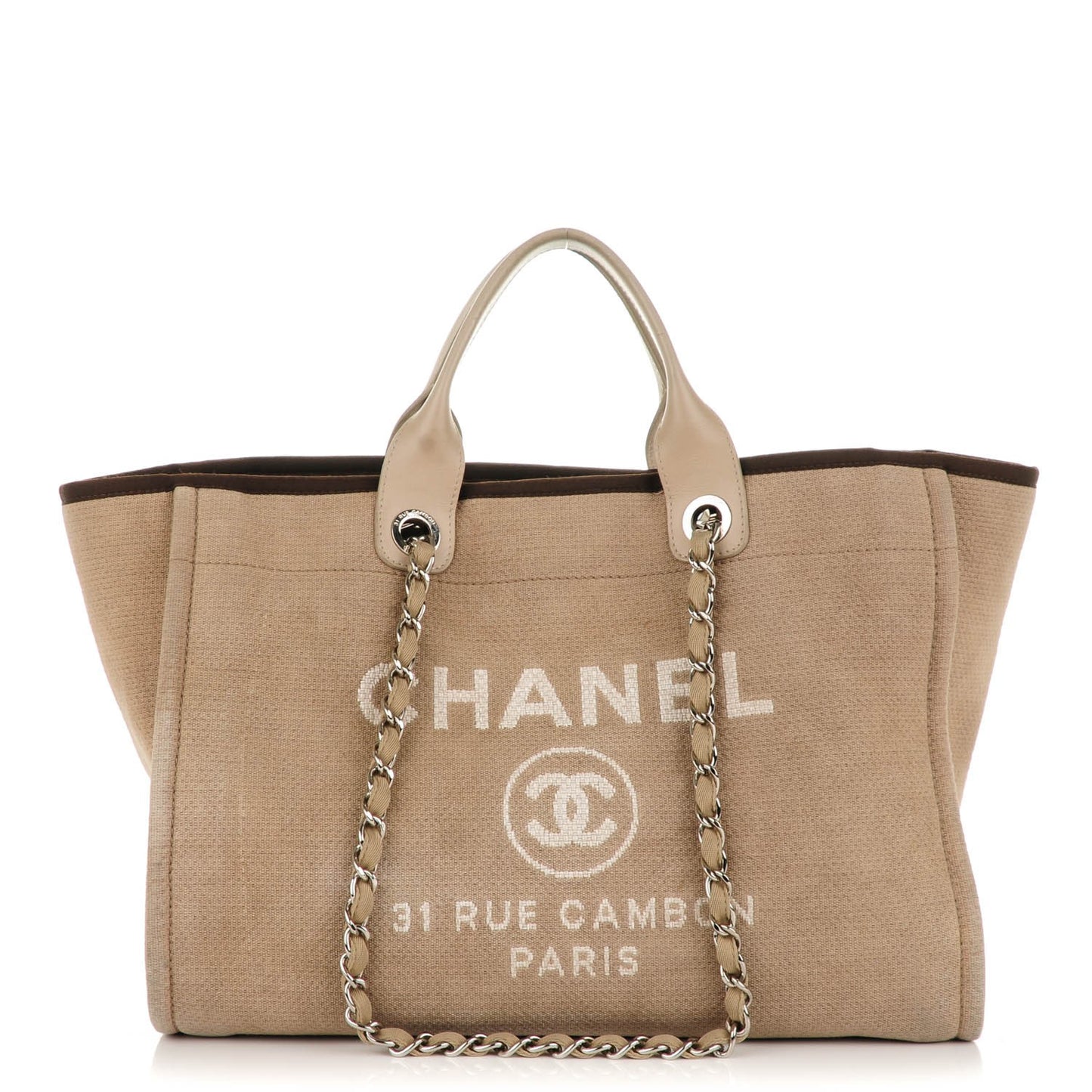 Canvas Large Deauville Tote Ecru