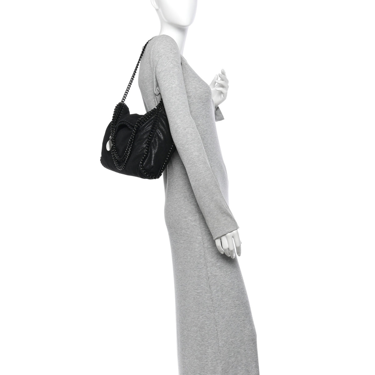 Shaggy Deer Small Falabella Tote Black