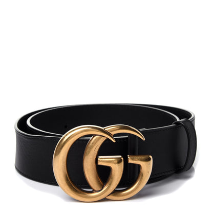 Gucci Calfskin Double G 40mm Belt 80 32 Black 1 of 4