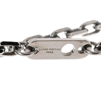 Louis Vuitton Metal Initial Arc City Pendant Necklace Silver Silver 5 of 8
