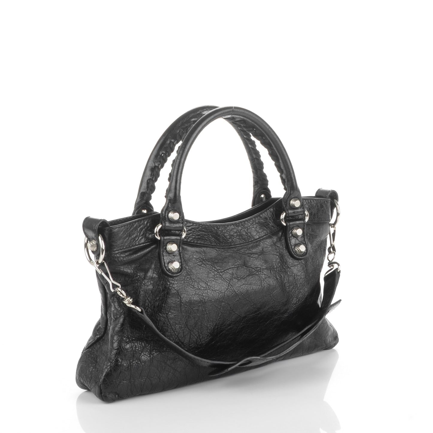 Agneau Giant 12 Silver Hardware First Black