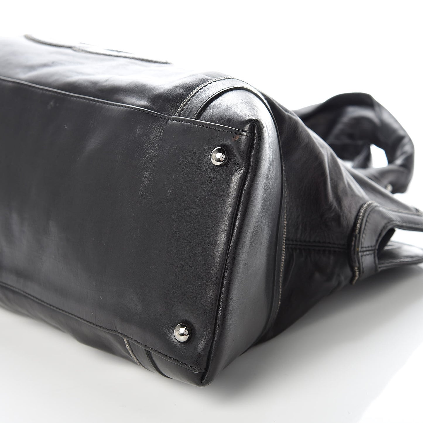 Lambskin East West Soho Shopper Black