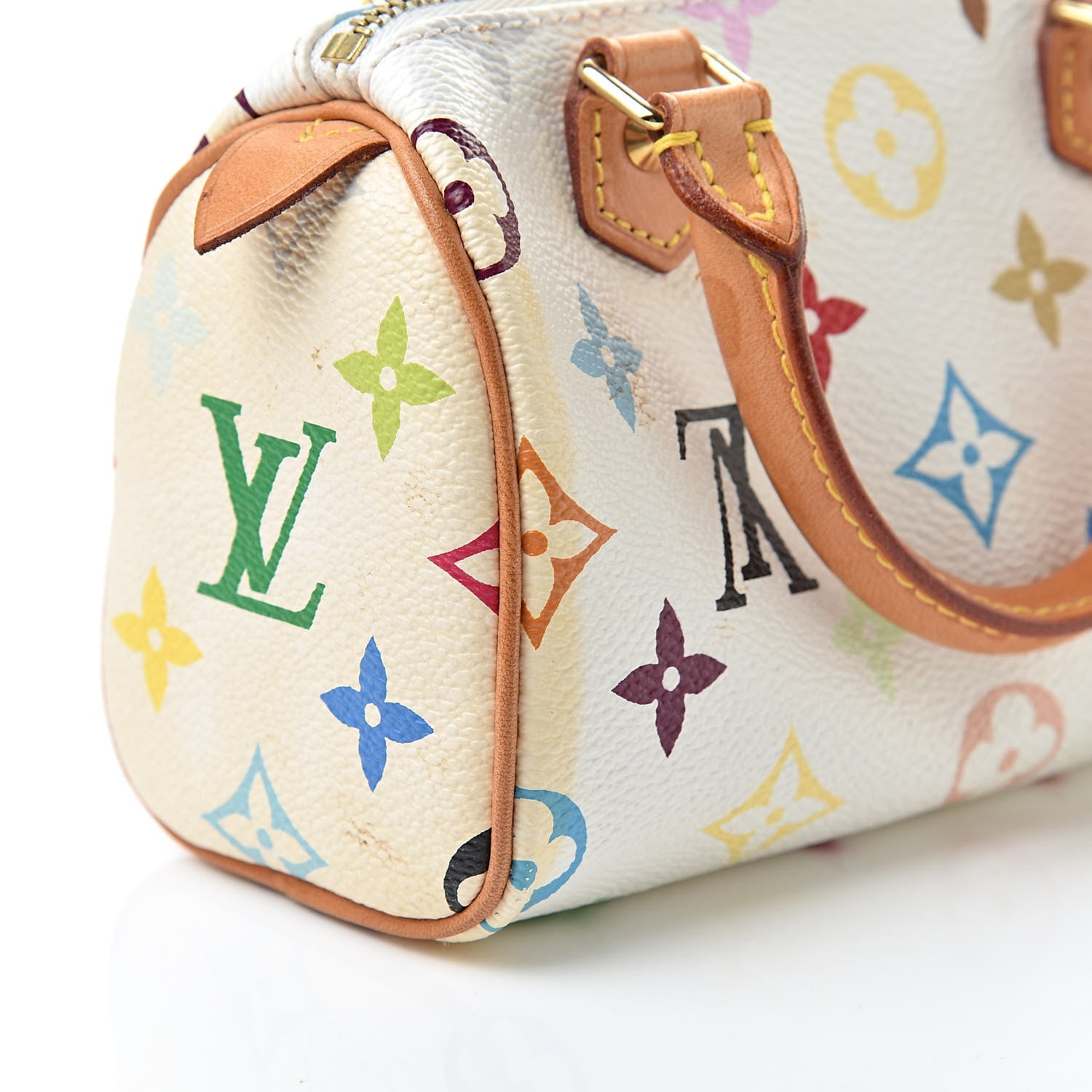 Louis Vuitton Monogram Multicolor Mini Sac HL Speedy White 11 of 11