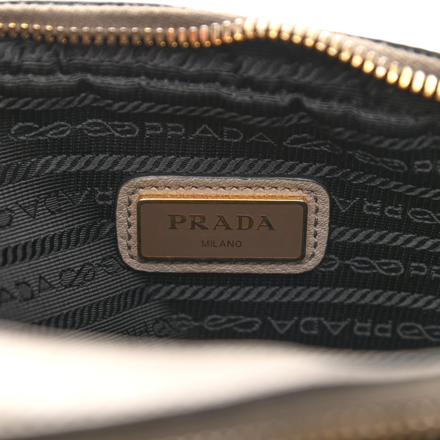 Prada Vitello Daino Medium Double Zip Shoulder Bag Argilla 8 of 15