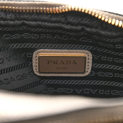 Prada Vitello Daino Medium Double Zip Shoulder Bag Argilla 8 of 15