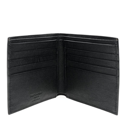 Saint Laurent Calfskin Leopard Print East West Wallet Natural Black 5 of 6