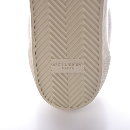 Saint Laurent Distressed Canvas Court Classic Sneakers 46 White 6 of 14