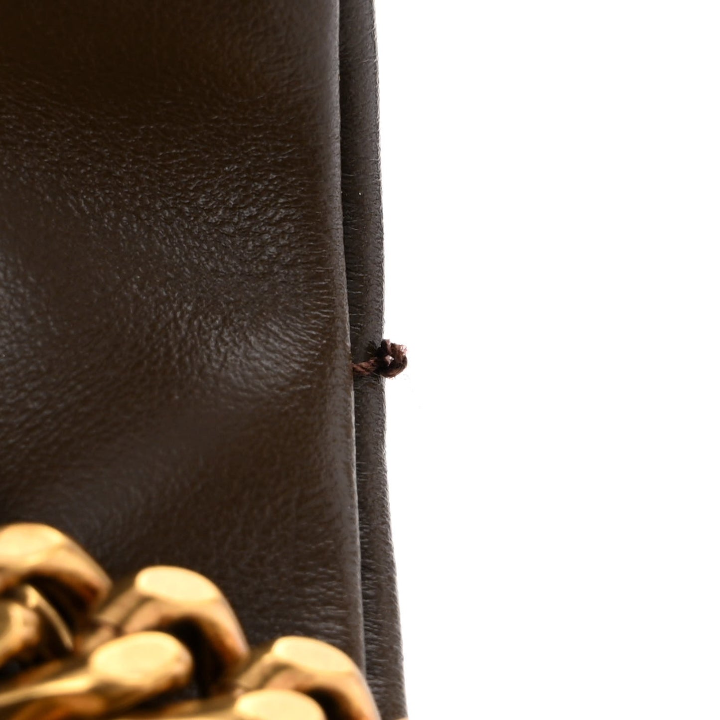 Calfskin Y Quilted Monogram Medium Loulou Chain Satchel Faggio