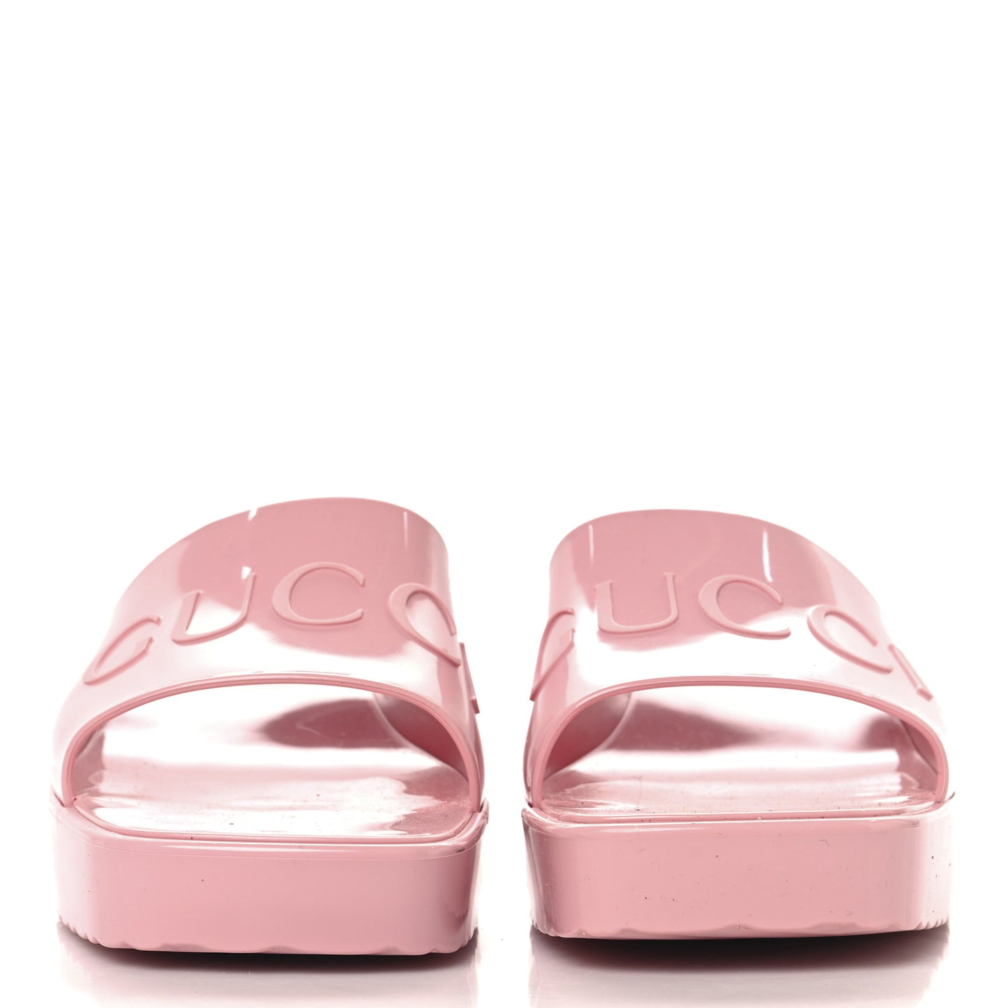 Rubber Gucci Logo Womens Platform 20/60mm Slide Sandals 39 Wild Rose