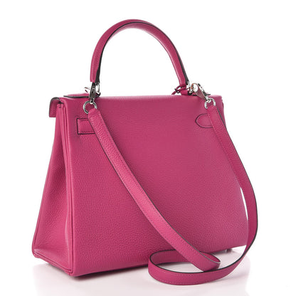 Hermes Togo Kelly Retourne 28 Rose Pourpre 4 of 9