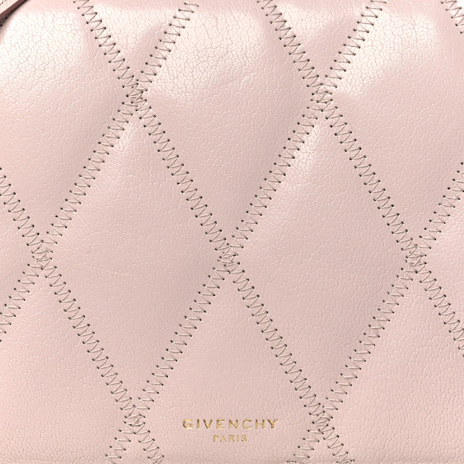 Givenchy Goatskin Quilted GV3 Strap Wallet Pale Pink 9 of 13
