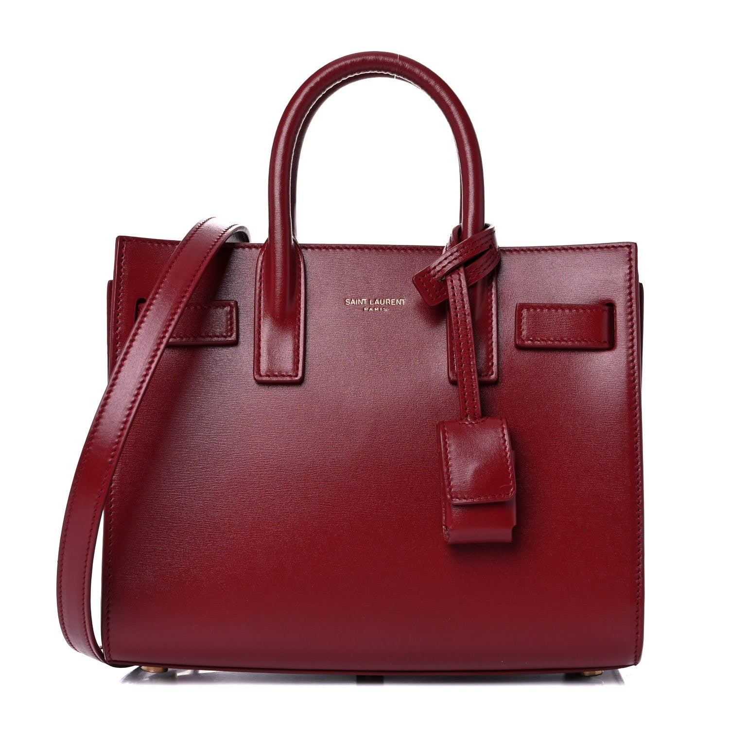 Saint Laurent Calfskin Nano Sac De Jour Dark Pallisandre 1 of 10