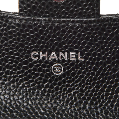 Chanel Caviar Quilted Flap Card Holder Black 6 of 9