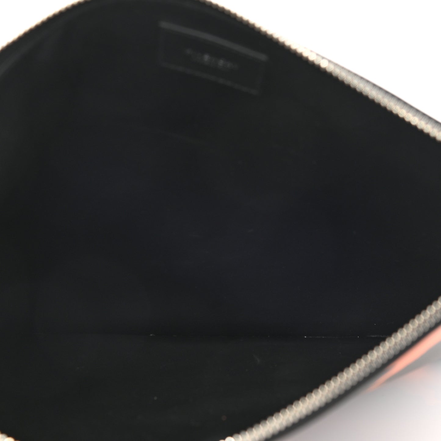 Calfskin Camouflage Print Zip Pouch Multi