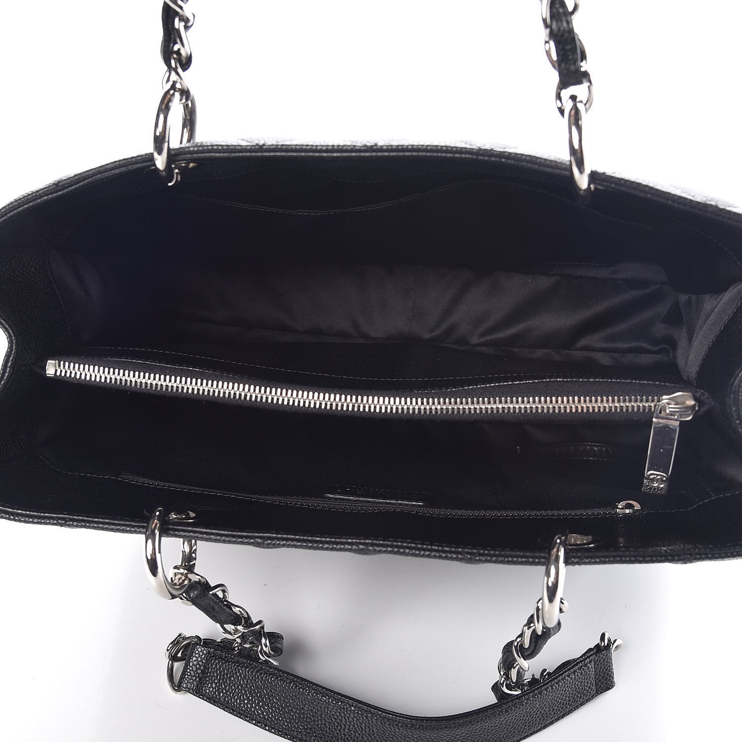 Caviar Quilted Grand Shopping Tote GST Black