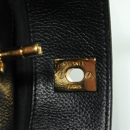 Chanel Calfskin Cerf Executive Shopper Tote Black 6 of 8