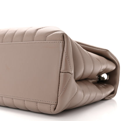 Saint Laurent Calfskin Y Quilted Monogram Medium Loulou Chain Satchel Rose Antic 10 of 12