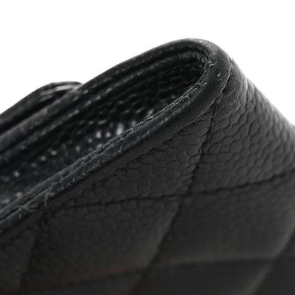 Chanel Caviar Quilted Flap Card Holder Black 10 of 10