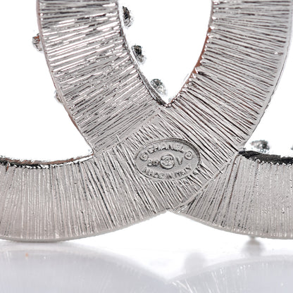 Chanel Baguette Crystal CC Brooch Silver 4 of 5