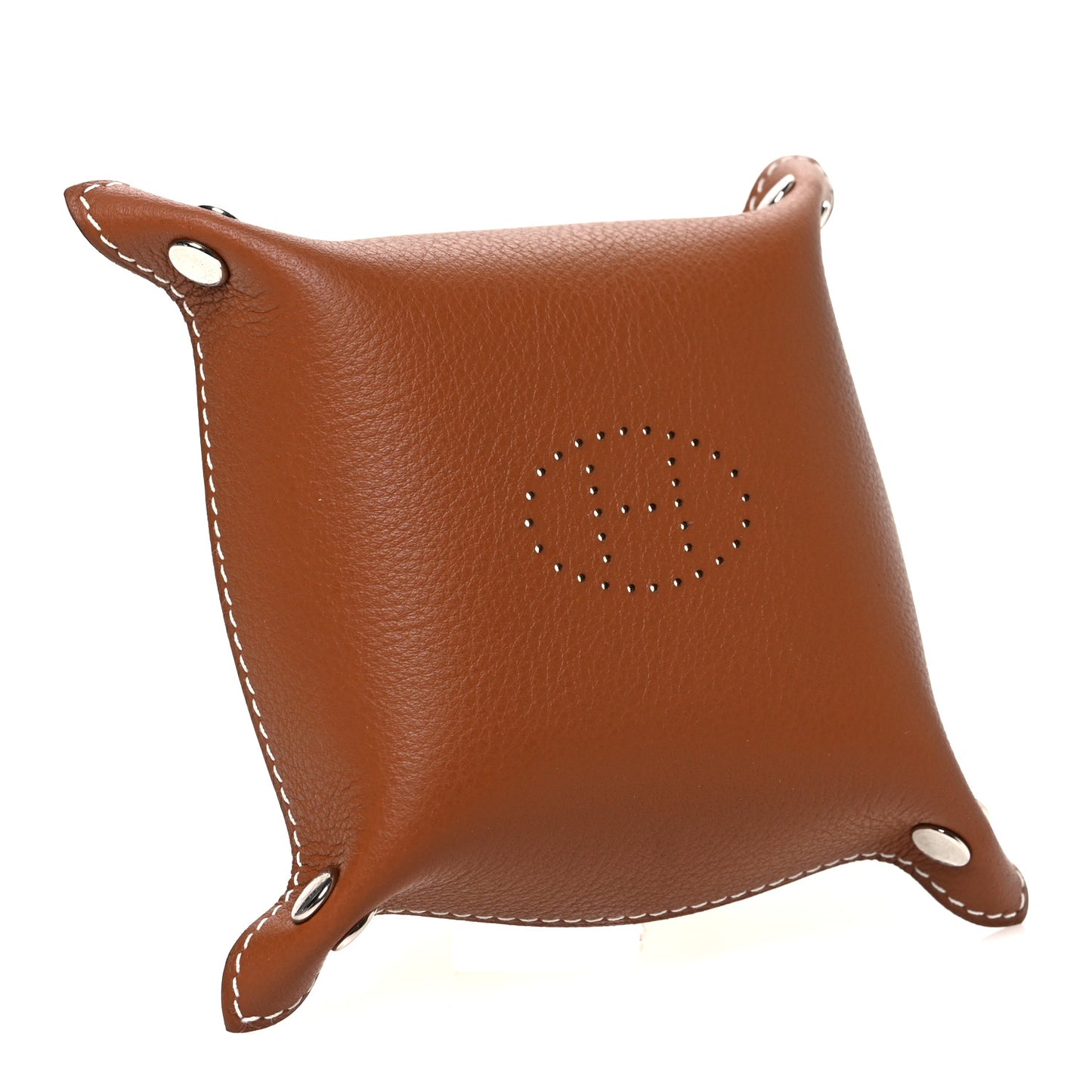 Taurillon Clemence Mini Mises et Relances Change Tray Jaune Ambre Fauve