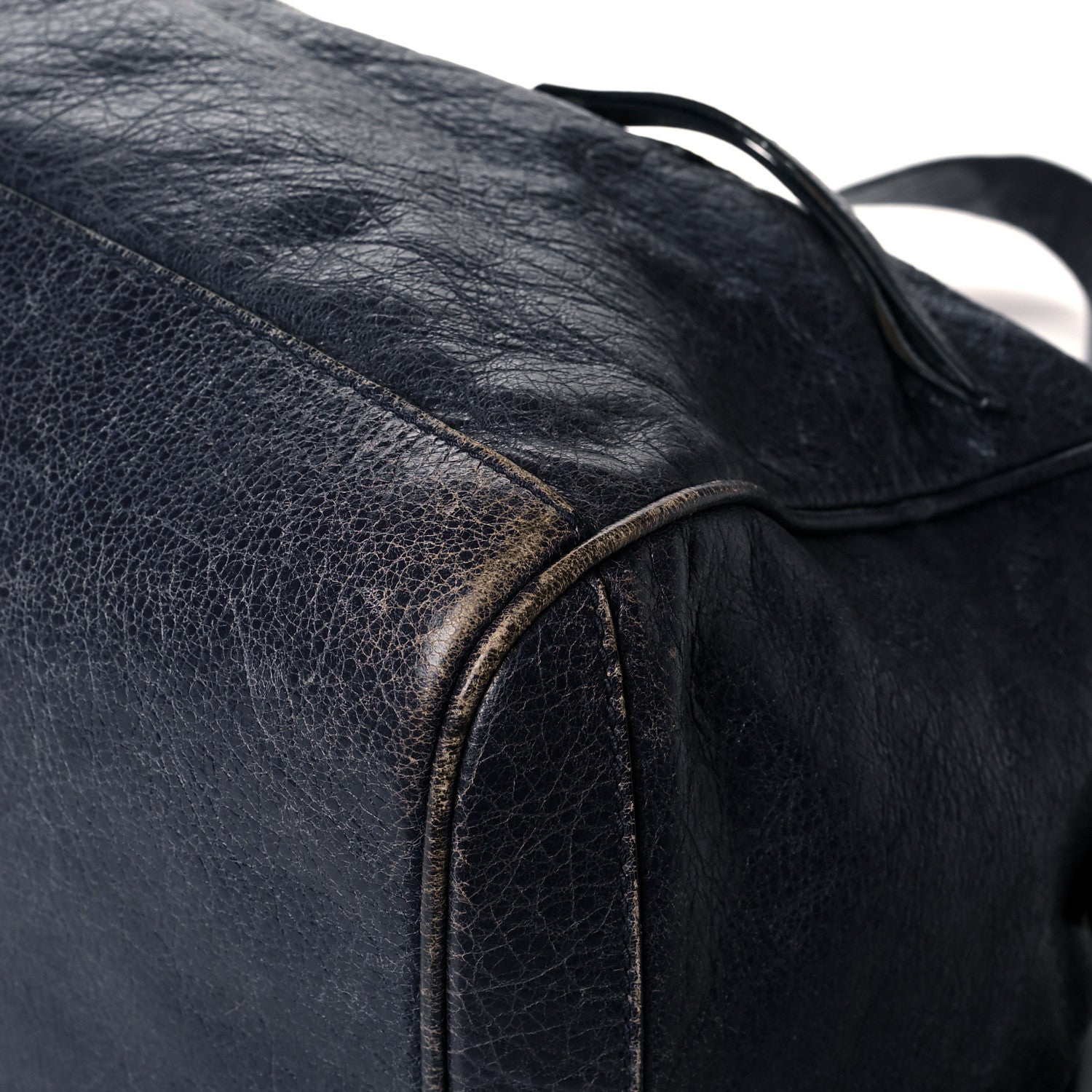 Balenciaga Agneau Classic Hardware Small Squash Duffel Bag Bleu Nuit 10 of 17