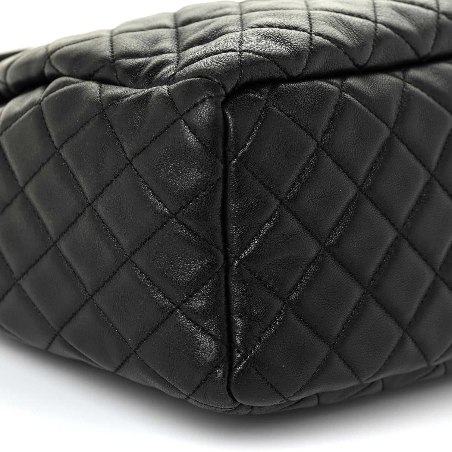 Chanel Lambskin Quilted Mini CC Chain Bucket Bag Black 9 of 16